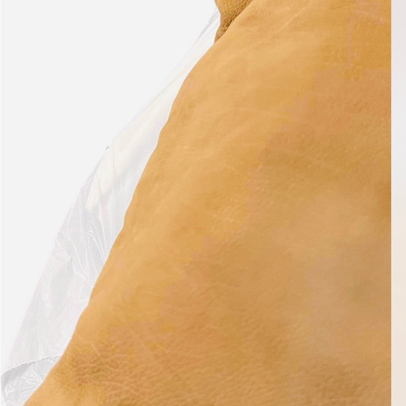 ST. JOHN Suede leather Hobo style crystal embellished single strap w/Riri zipper - Picture 15 of 16